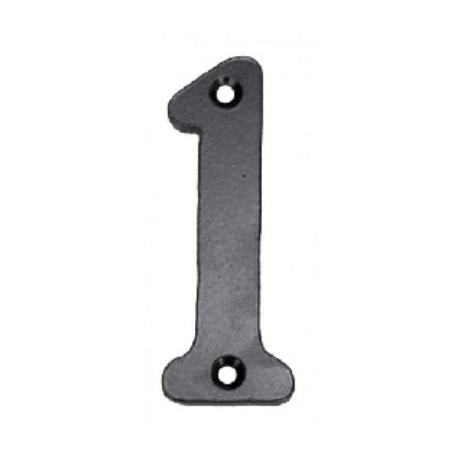 NUMERO 1 UNO KELNER HIERRO FORJA NEGRA 100 MM