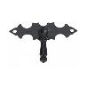 TIRADOR PENDULO FORJA NEGRA PLACA 80X25 73856