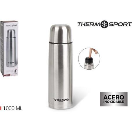 1 LT TERMO INOXIDABLE THERMOSPORT CON DISPENSADOR TOQUE FACIL