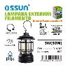 OSSUN LAMPARA EXTERIOR NEGRA FILAMENTO 500 LUMENES