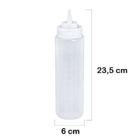 PLASTICFORTE BIBERON BOTELLA 500 ML S231 TRANSPARENTE ALIMENTARIO
