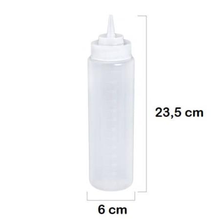 PLASTICFORTE BIBERON BOTELLA 500 ML S231 TRANSPARENTE ALIMENTARIO