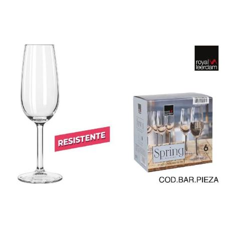 20 CLS COPA CHAMPAGNE FLAUTA SPRING ROYAL LEERDAM - CAJA 6 UNIDADES