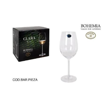 35 CLS. COPA VINO BLANCO BOHEMIA CLARA - CAJA 6 UNIDADES