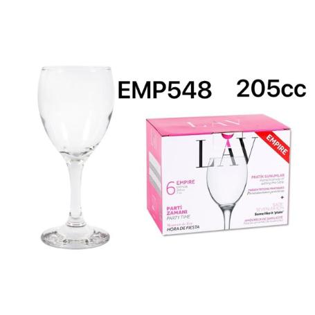 20 CLS COPA VINO BLANCO EMPIRE EMP548 LAV - CAJA 6 UNIDADES