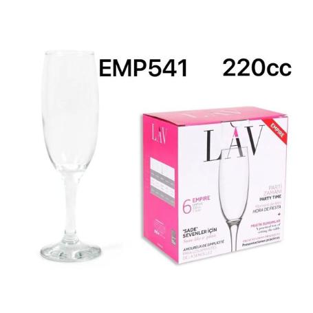 22 CLS COPA CHAMPAN CAVA EMPIRE LAV - CAJA 6 UNIDADES