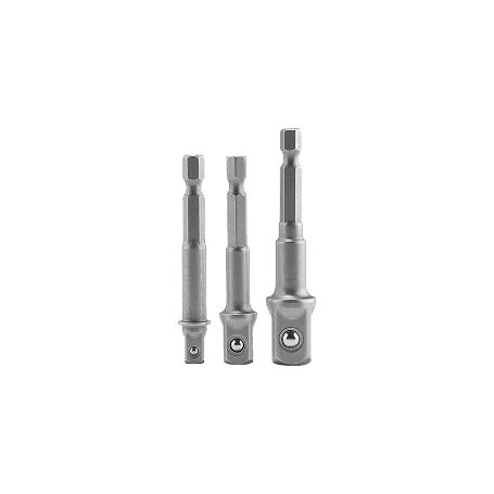 CONDOR JUEGO 3 ADAPTADOR MACHO 1/4X1/4-3/8-1/2