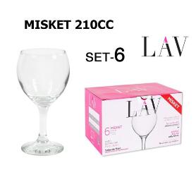 21 CLS COPA VINO TINTO MISKET LAV - CAJA 6 UNIDADES