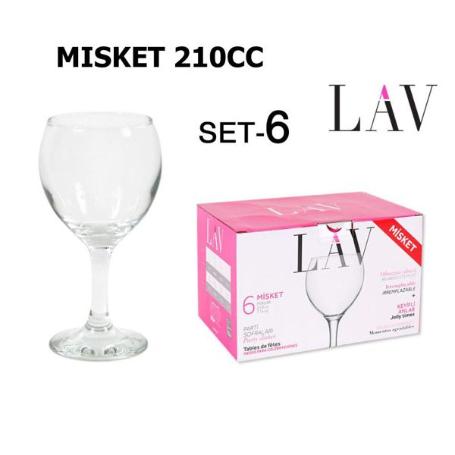 21 CLS COPA VINO TINTO MISKET LAV - CAJA 6 UNIDADES