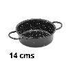 CAZUELA FUENTE ESMALTADA NEGRA 14 CMS VAELLO