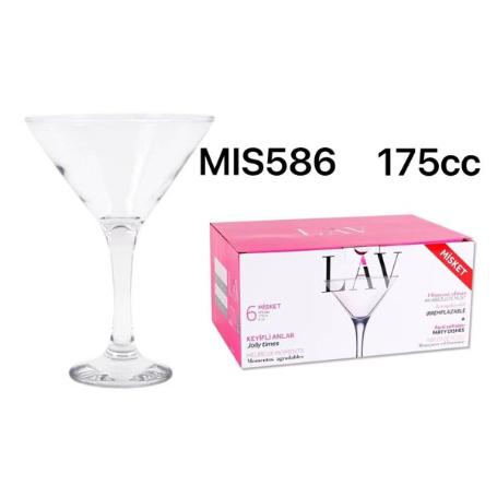 17,5 CLS COPA COCTEL MARTINI 175 CC MISKET LAV - CAJA 6 UNIDADES