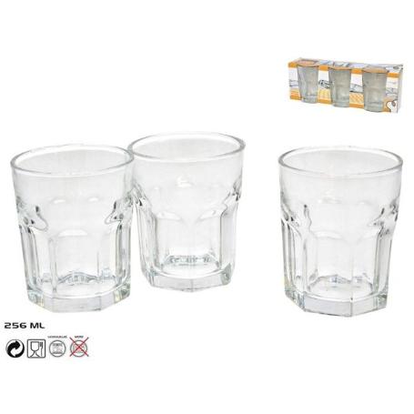 25,6 CLS VASO AGUA CRISTAL LUNA - CAJA 3 UNIDADES