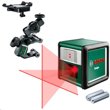 BOSCH NIVEL LASER AUTONIVELANTE QUIGO H/-V CON PINZA