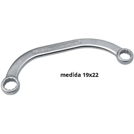 BELLOTA LLAVE MEDIA LUNA 6432-19X22
