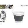 CUBO PLASTICO PLEGABLE BLANCO 7 LTS. MULTIUSOS CONFORTIME