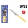 QUTTIN JUEGO 6 CUCHILLO SIERRA 10,5 CMS MANGO MARFIL