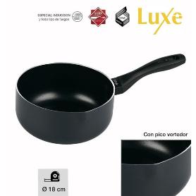 18 CMS. CAZO ALUMINIO INDUCCION LUXE ANTIADHERENTE ESPECIAL INDUCCION