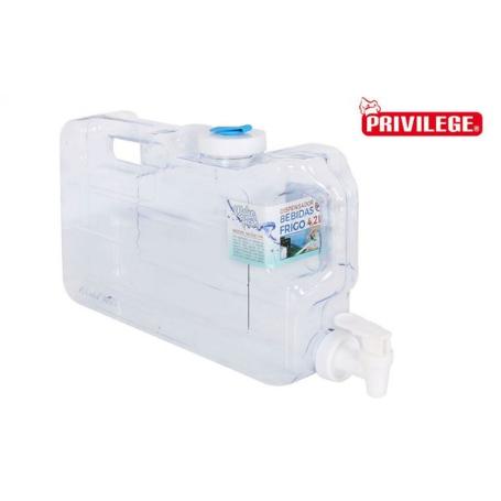 DISPENSADOR  DE BEBIDAS FRIAS EN FRIGO 4,2 LTS. TRANSPARENTE CON GRIFO