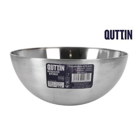 29,5 CMS ENSALADERA BOL MEZCLADOR PARA COCINA ACERO MATE PROFESIONAL QUTTIN
