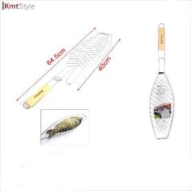 PARILLA REJILLA BARBACOA PARA PESCADO 64,5 CMSX 40 CMS CON MANGO KMT STYLE