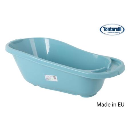 BAÑERA PARA NIÑOS 80X41X27 CMS BABY AZUL DELFIN TONTARELLI FABRICADA EN UE