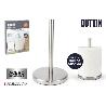 SOPORTE PAPEL DE COCINA ESPECIAL PARA ROLLOS GRANDES ACERO INOXIDABLE 20,5X33 CMS QUTTIN
