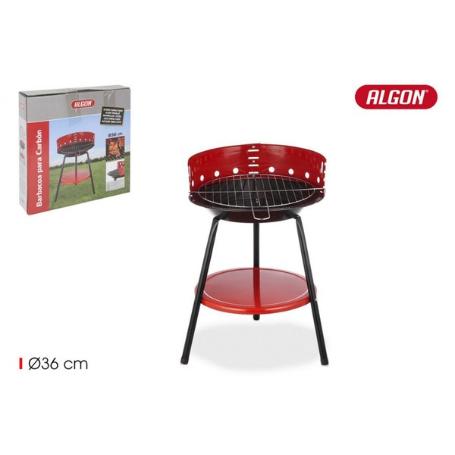 BARBACOA REDONDA PARA CARBON  CON PATAS 36 CMS DIAMETRO ALGON MEJOR PRECIO