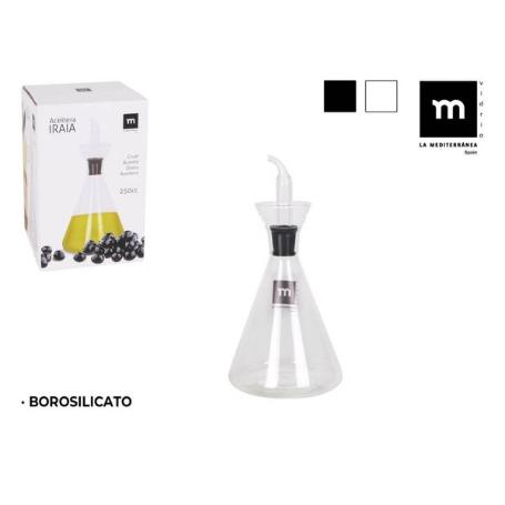 ACEITERA CON DOSIFICADOR DE CRISTAL BOROSILICATO 250 CC IRAIA LAMEDITERRANEA