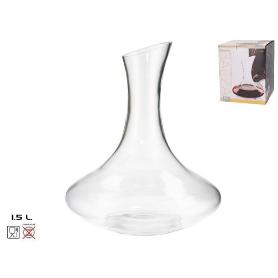 DECANTADOR DE VINO ECONOMICO 1,5 LS CRISTAL MOD. BAEZA