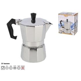3 TAZAS CAFETERA ALUMINIO 150 ML APTA PARA GAS,VITRO,ELECTRICA,INDUCCION