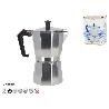 6 TAZAS CAFETERA ALUMINIO EXPRES 300 ML APTA PARA GAS,VITRO,INDUCCION,ELECTRICIDAD