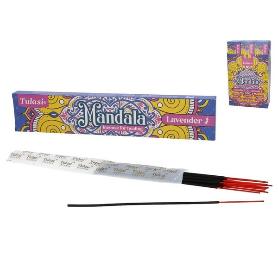 INCIENSO 20 STICKS LAVENDER TULASI MANDALA - CAJA 240 UNIDADES