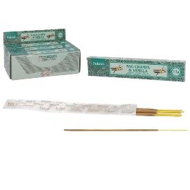 INCIENSO 15G 14 STICK NAG CHAMPA DELIGHTS VANILLA - CAJA 168 UNIDADES