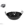 22 CMS  PEROL SARTEN HONDA CON ASAS ESMALTE NEGRO CON PUNTOS 1,3 LTS.
