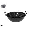 28 CMS  PEROL SARTEN HONDA CON ASAS ESMALTE NEGRO CON PUNTOS 3,9 LTS.