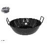 30 CMS  PEROL SARTEN HONDA CON ASAS ESMALTE NEGRO CON PUNTOS CAPACIDAD 4,5 LTS