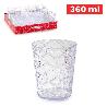 VASO  PARA EXTERIOR Y PISCINAS 360 ML POLIESTIERNO TRANSPARENTE MODELO HEXA