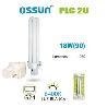 OSSUM LAMPARA BAJO CONSUMO PARA DOWNLIGHTS PLC 2U 18W 6400K LUZ BLANCA G24