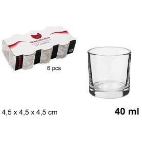 40 ML. ALESSANDRO CHUPITO CLASICO ISTANBUL 4,5X4,5X4,5 CMS - CAJA 6 UNIDADES