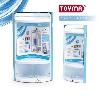 TOYMA RINCONERA BLANCA DE BAÑO 2 ESTANTES FACIL MONTAJE TRANSPARENTE STAR 598