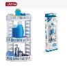 TOYMA RINCONERA BLANCA TRIPLE , PARA DUCHA  CON ESTANTES AJUSTABLES