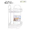 ESTANTERIA RINCONERA PARA BAÑO - DUCHA ALUMINIO BLANCO MATE 2 BANDEJAS CONFORTIME