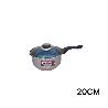 20 CMS CAZO CACILLO INOXIDABLE CON TAPA CRISTAL EKORAPID