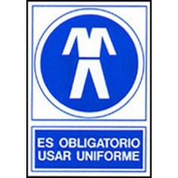 Señal es obligatorio usar uniforme