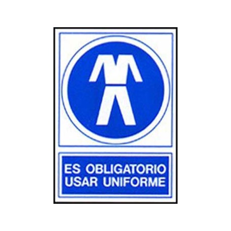 Señal es obligatorio usar uniforme