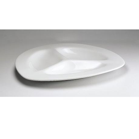 Plato Aperitivo Triangular 28 cms.VIEJOVALLE