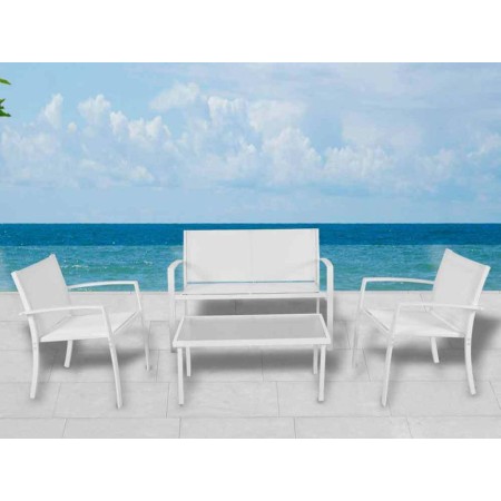 08091332 CONJUNTO JARDIN ACERO SUNSET 4PZ BLANCO