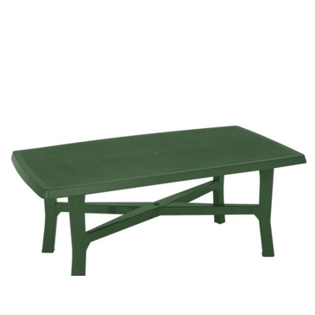 08330106 MESA RESINA VERDE 180X100CM