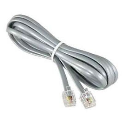 CABLE TELEFONO GRIS 1,80 MTS RJ11 6P4C FYH