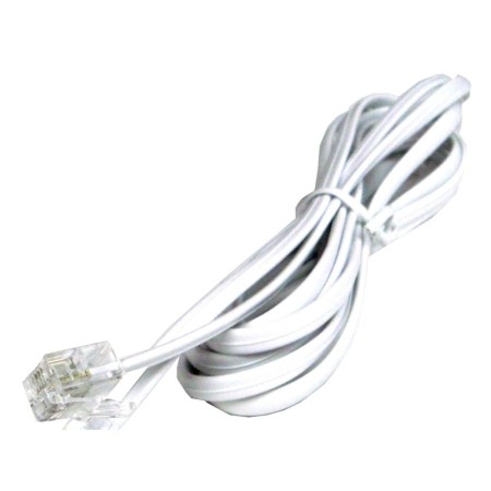 CABLE TELEFONO BLANCO 120 CMS RJ11 6P4C FYH